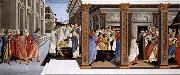 BOTTICELLI, Sandro Baptism of St Zenobius and His Appointment as Bishop oil